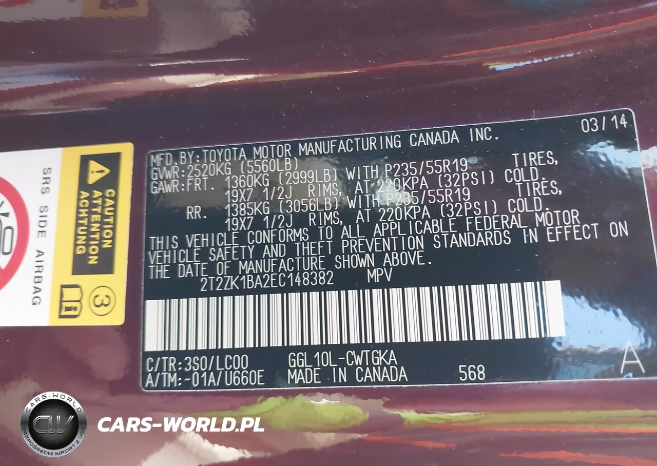 2014 Lexus Rx 350 VIN:2T2ZK1BA2EC148382 - 9