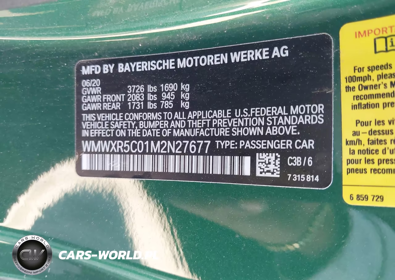 2021 Mini Hardtop Cooper S VIN:WMWXR5C01M2N27677 - 9