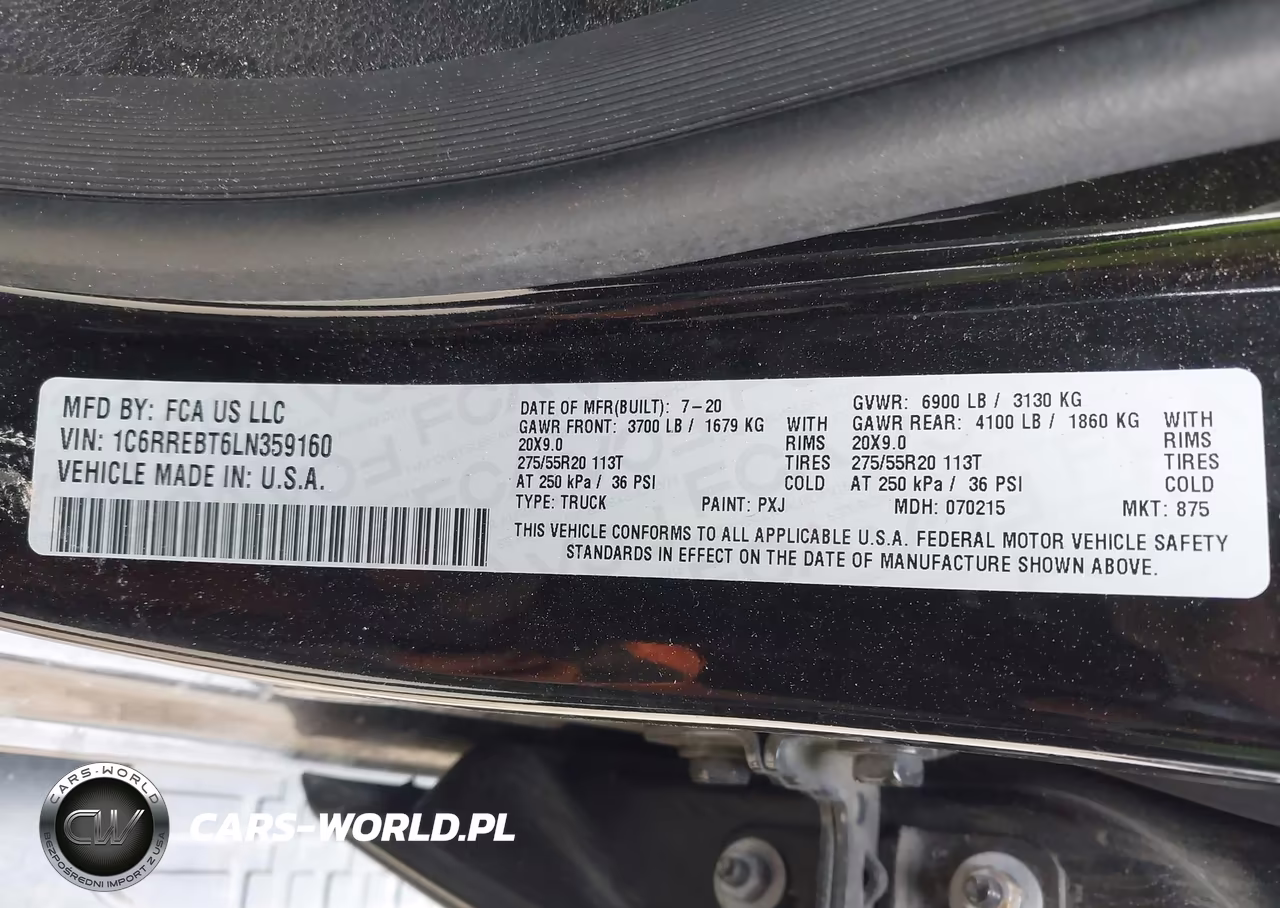 2020 Ram 1500 Big Horn 4X2 6'4 Box VIN:1C6RREBT6LN359160 - 9