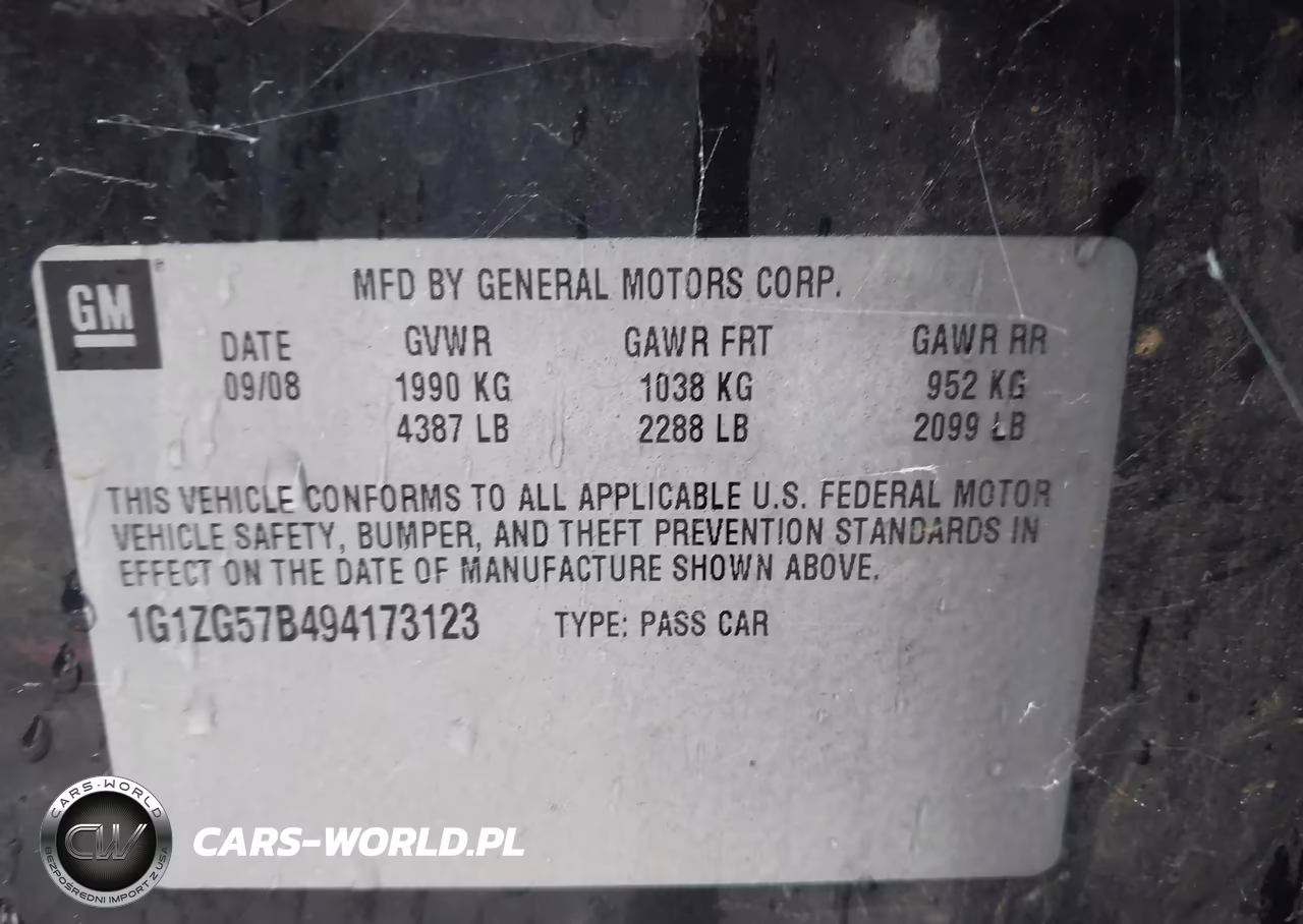 2009 Chevrolet Malibu Ls VIN:1G1ZG57B494173123 - 9