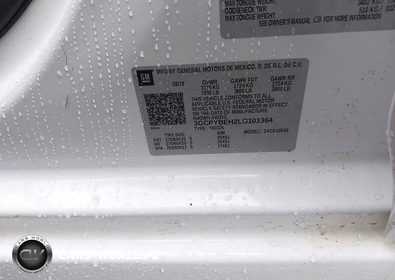 2020 Chevrolet Silverado 1500 4Wd Short Bed Custom VIN:3GCPYBEH2LG101364 - 9