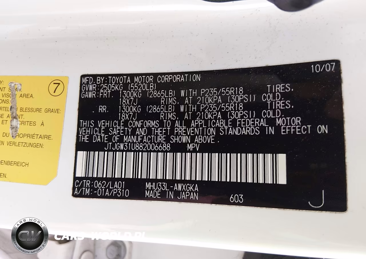 2008 Lexus Rx 400H VIN:JTJGW31U882006688 - 9