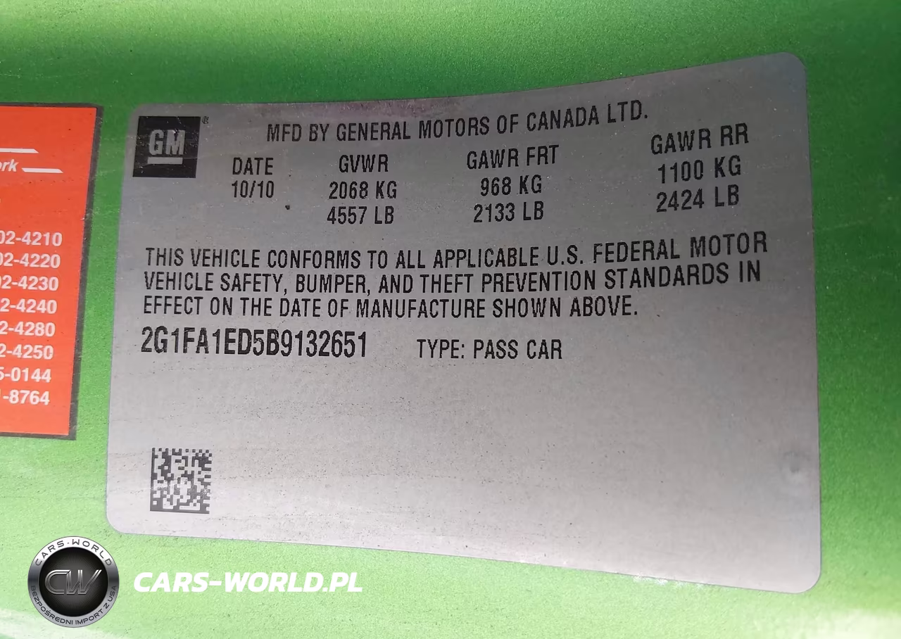 2011 Chevrolet Camaro 2Ls VIN:2G1FA1ED5B9132651 - 9