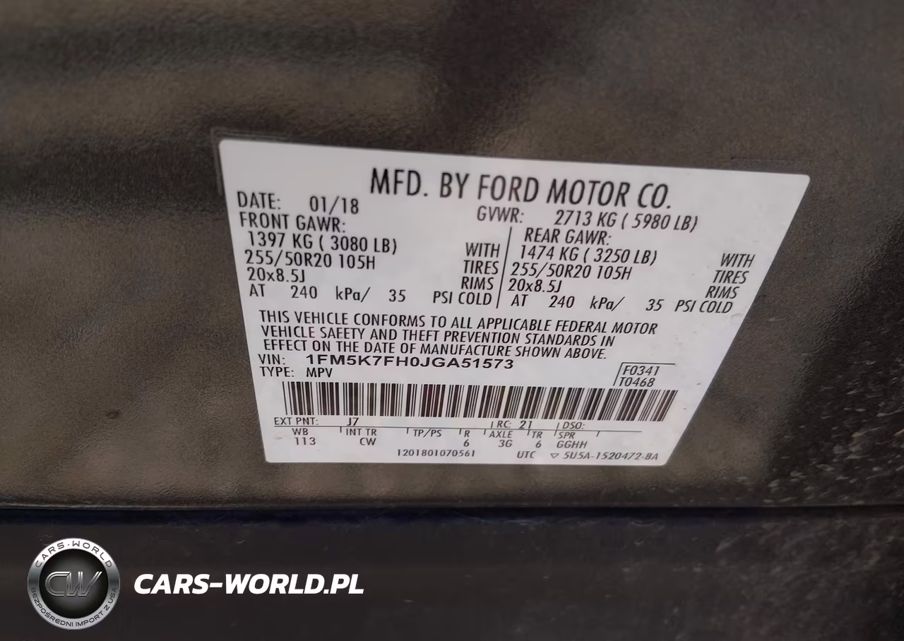 2018 Ford Explorer Limited VIN:1FM5K7FH0JGA51573 - 9