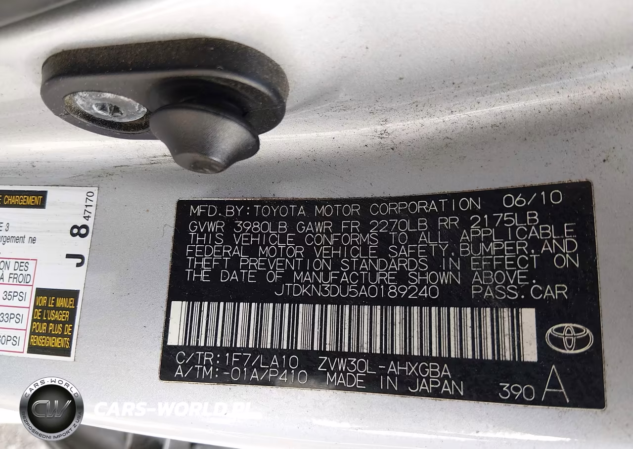 2010 Toyota Prius Iv VIN:JTDKN3DU5A0189240 - 9