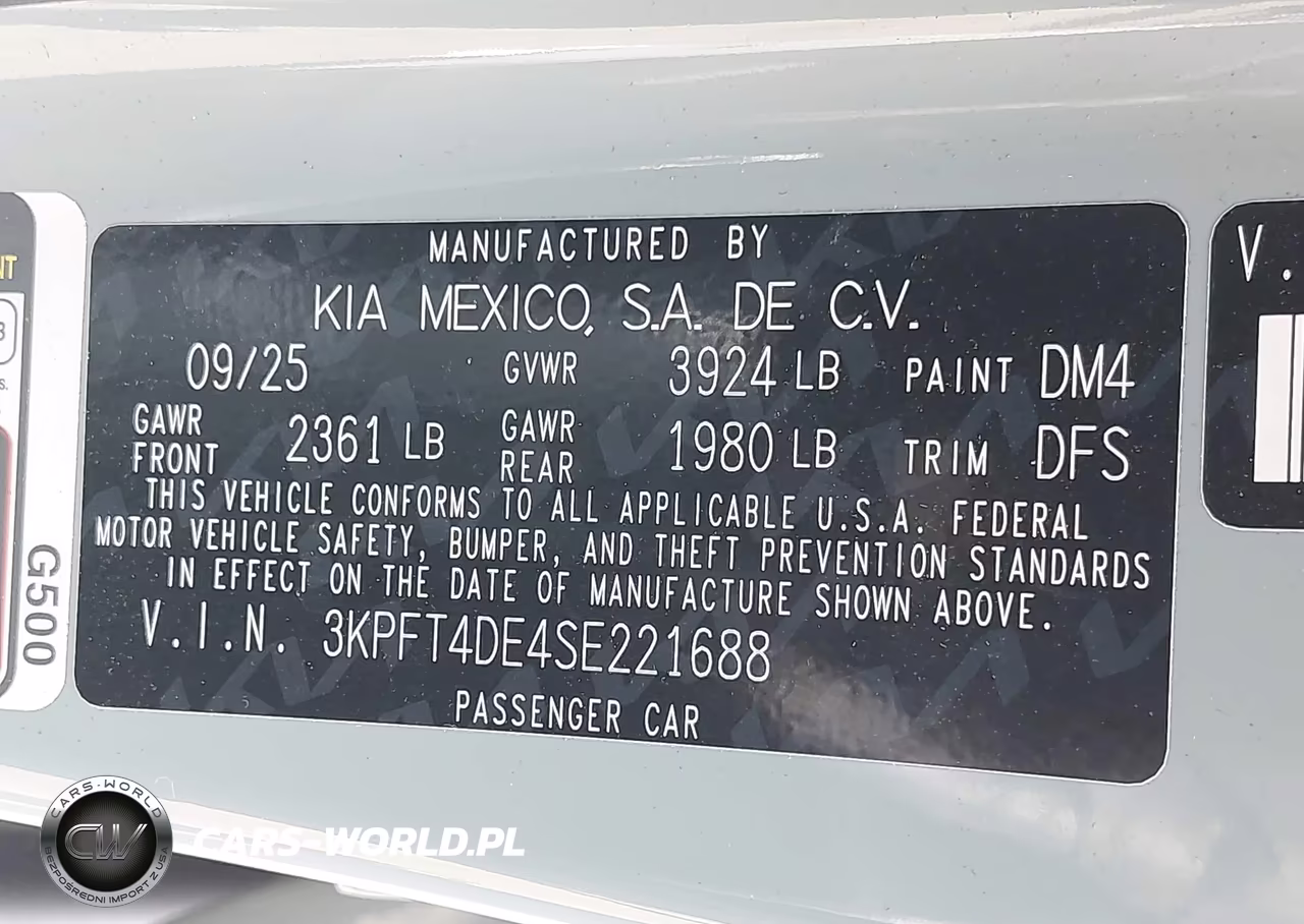 2025 Kia K4 Lxs VIN:3KPFT4DE4SE221688 - 9