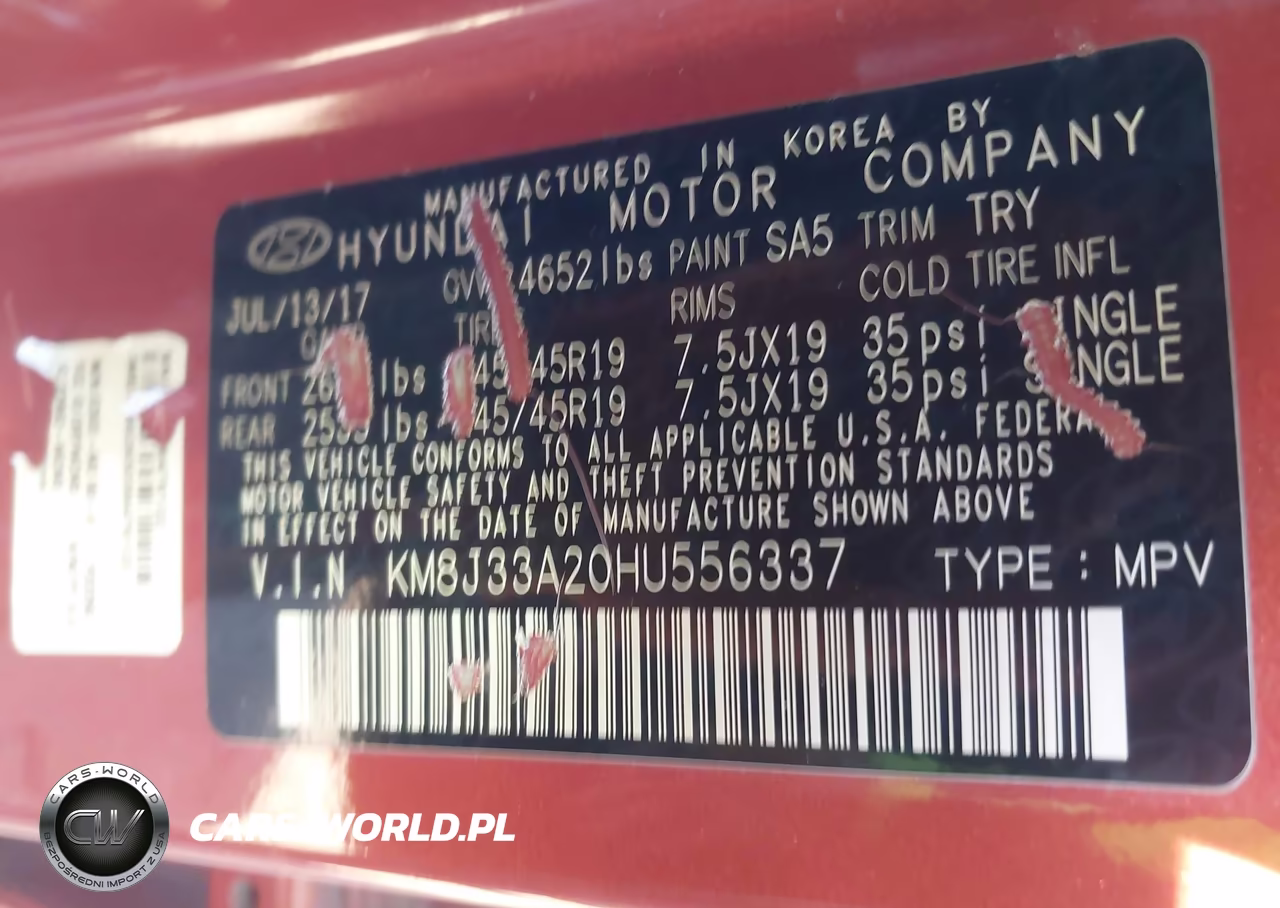 2017 Hyundai Tucson Value VIN:KM8J33A20HU556337 - 9
