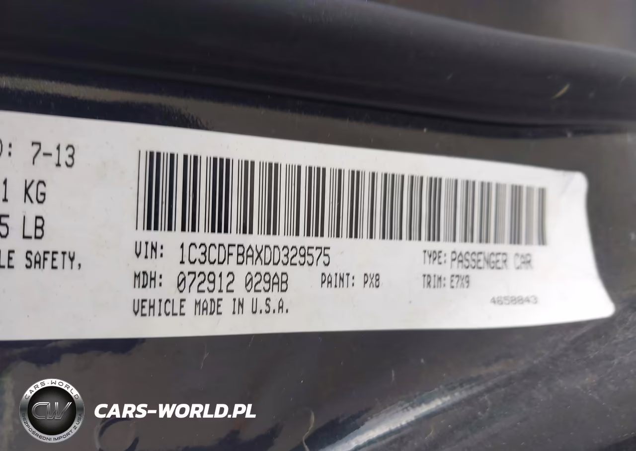 2013 Dodge Dart Sxt VIN:1C3CDFBAXDD329575 - 9