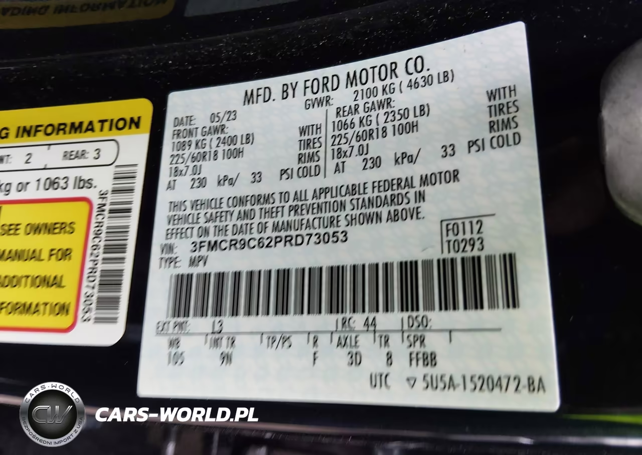 2023 Ford Bronco Sport Outer Banks VIN:3FMCR9C62PRD73053 - 9