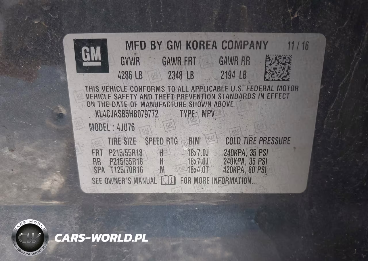 2017 Buick Encore Preferred VIN:KL4CJASB5HB079772 - 9