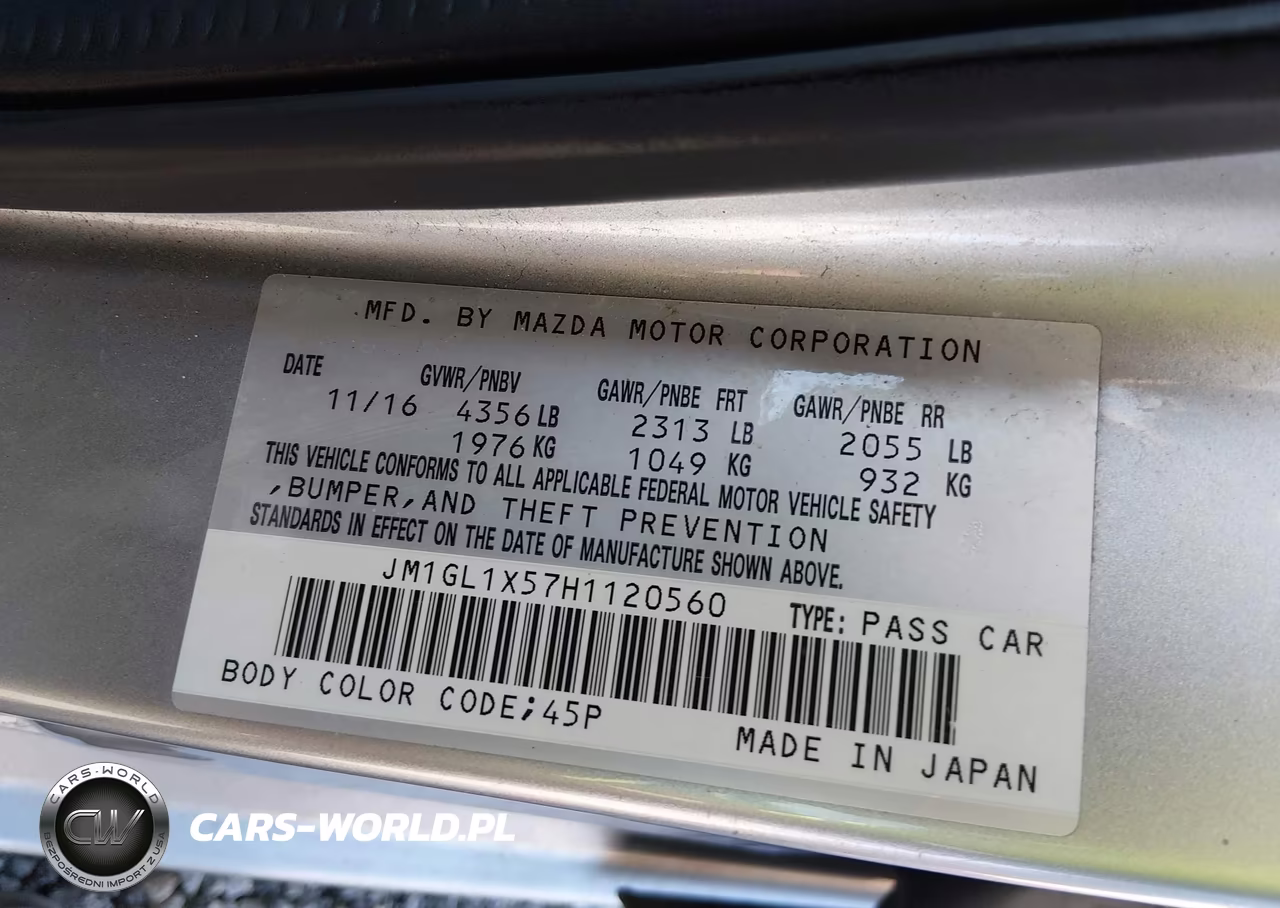 2017 Mazda Mazda6 Grand Touring VIN:JM1GL1X57H1120560 - 9