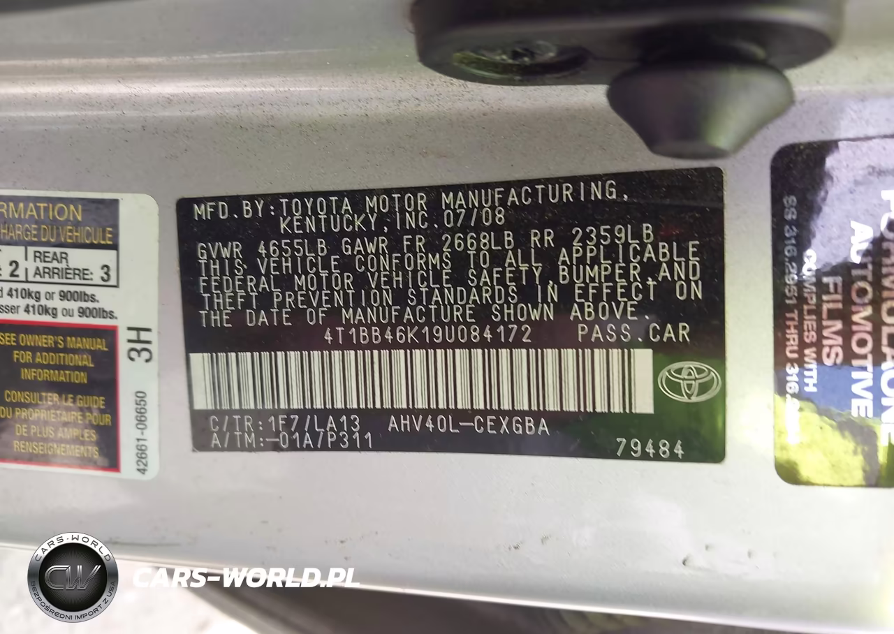 2009 Toyota Camry Hybrid VIN:4T1BB46K19U084172 - 9