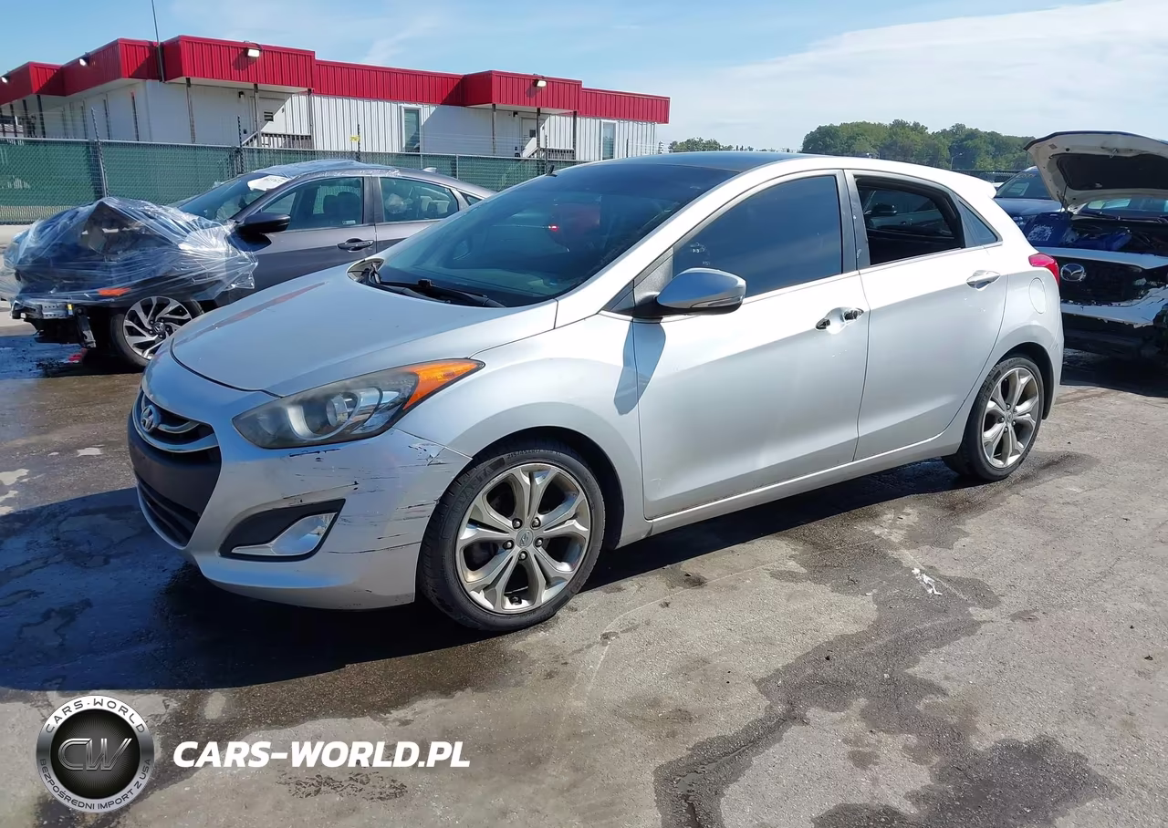 2013 Hyundai Elantra Gt Base W-Blue VIN:KMHD35LE5DU104474 - 2