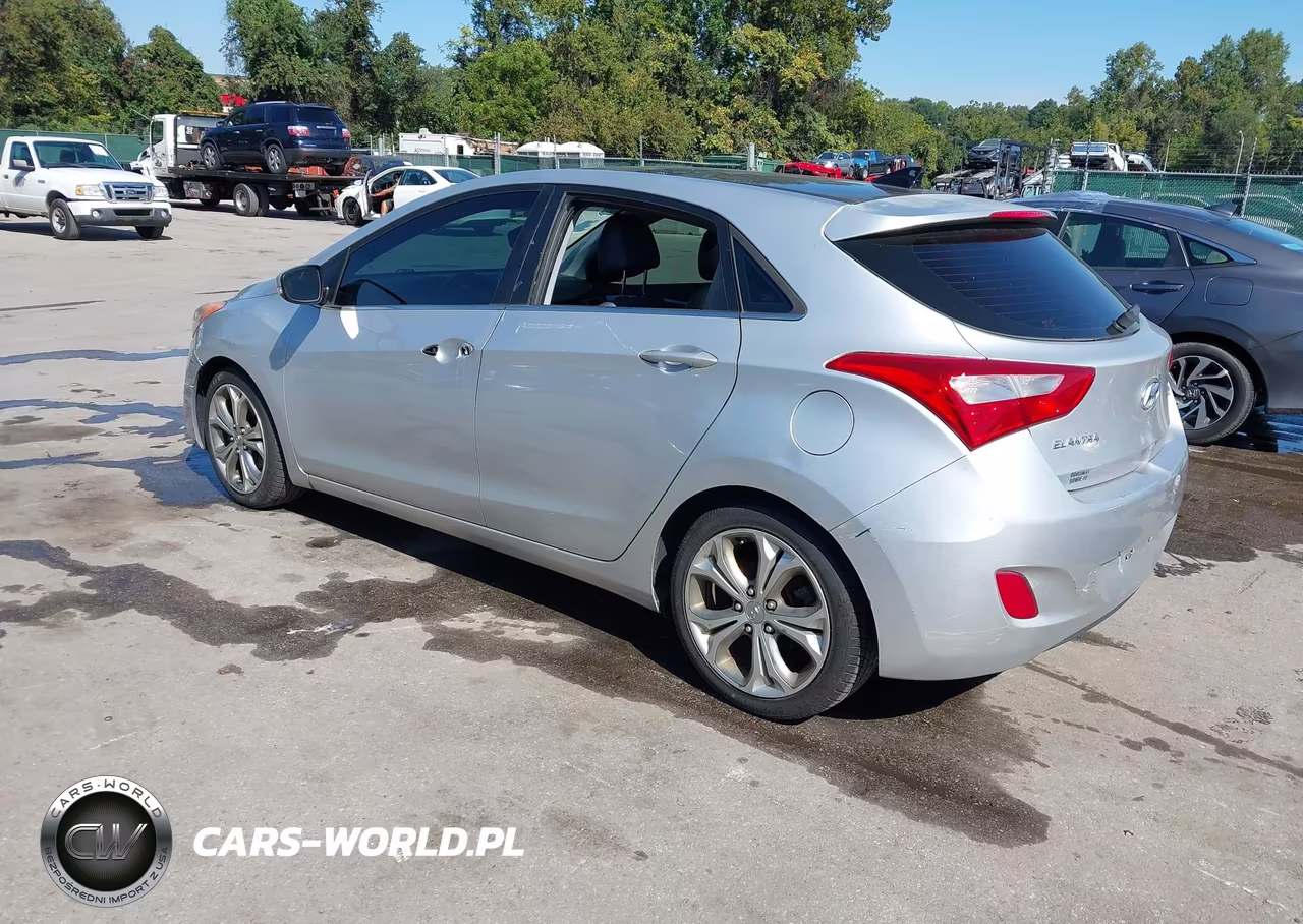 2013 Hyundai Elantra Gt Base W-Blue VIN:KMHD35LE5DU104474 - 3