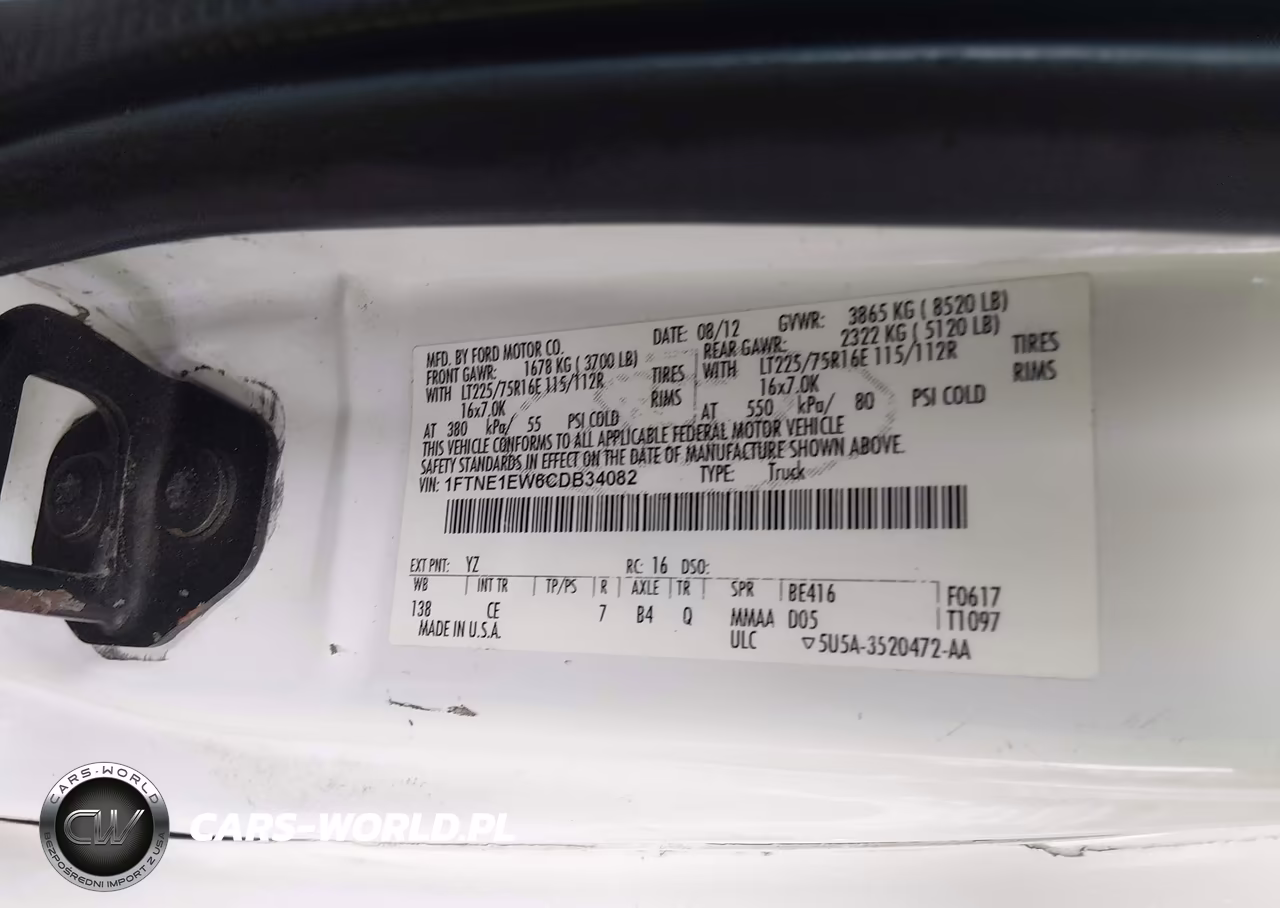 2012 Ford E-150 Commercial VIN:1FTNE1EW6CDB34082 - 9