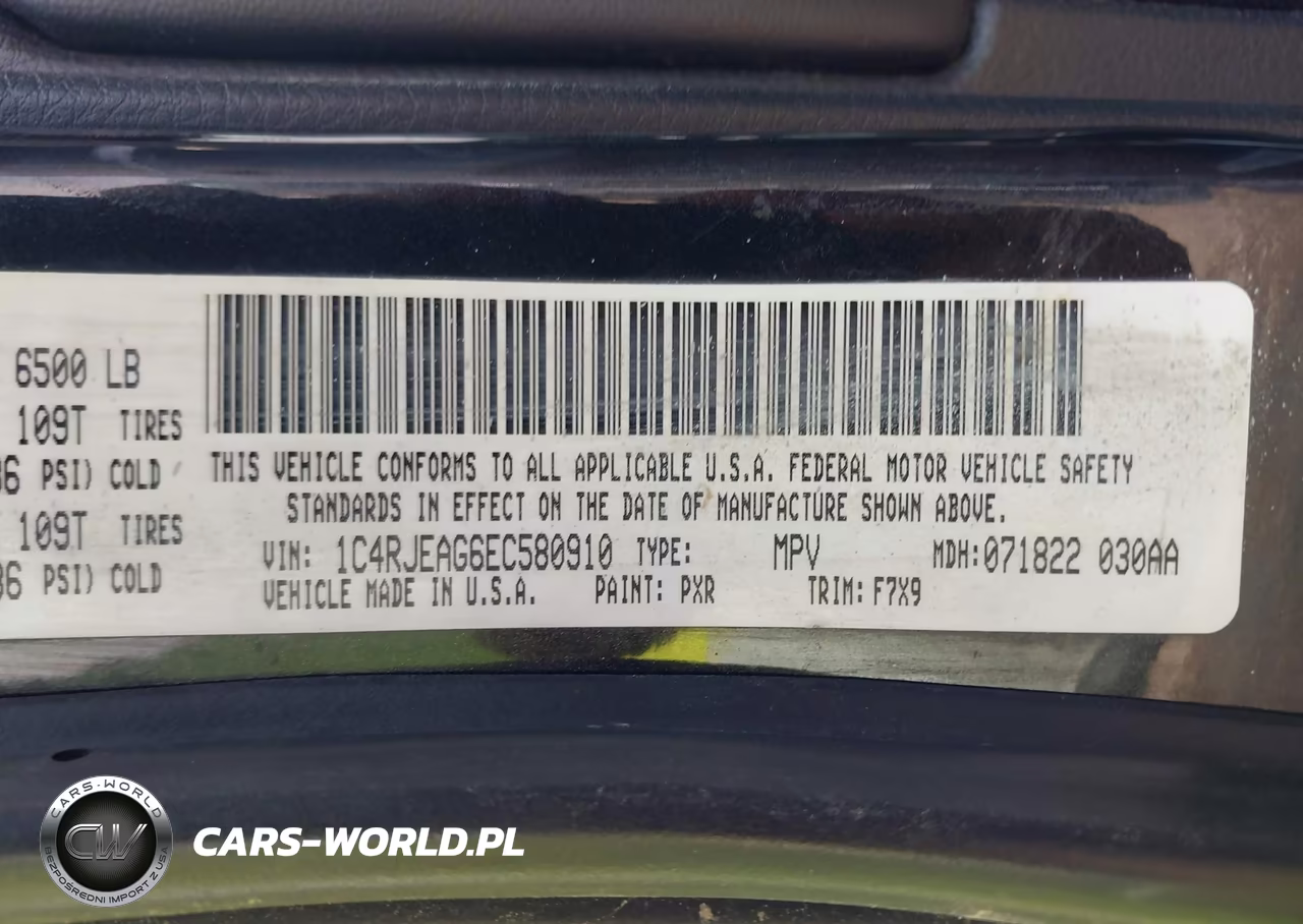 2014 Jeep Grand Cherokee Laredo VIN:1C4RJEAG6EC580910 - 9