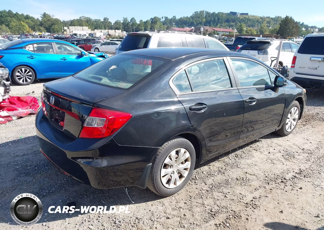 2012 Honda Civic Lx VIN:19XFB2F51CE027951 - 4