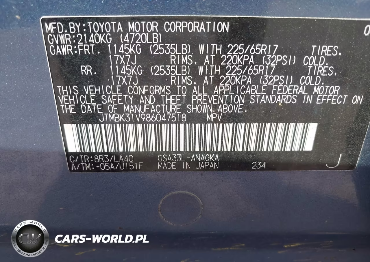 2008 Toyota Rav4 Limited V6 VIN:JTMBK31V986047518 - 9