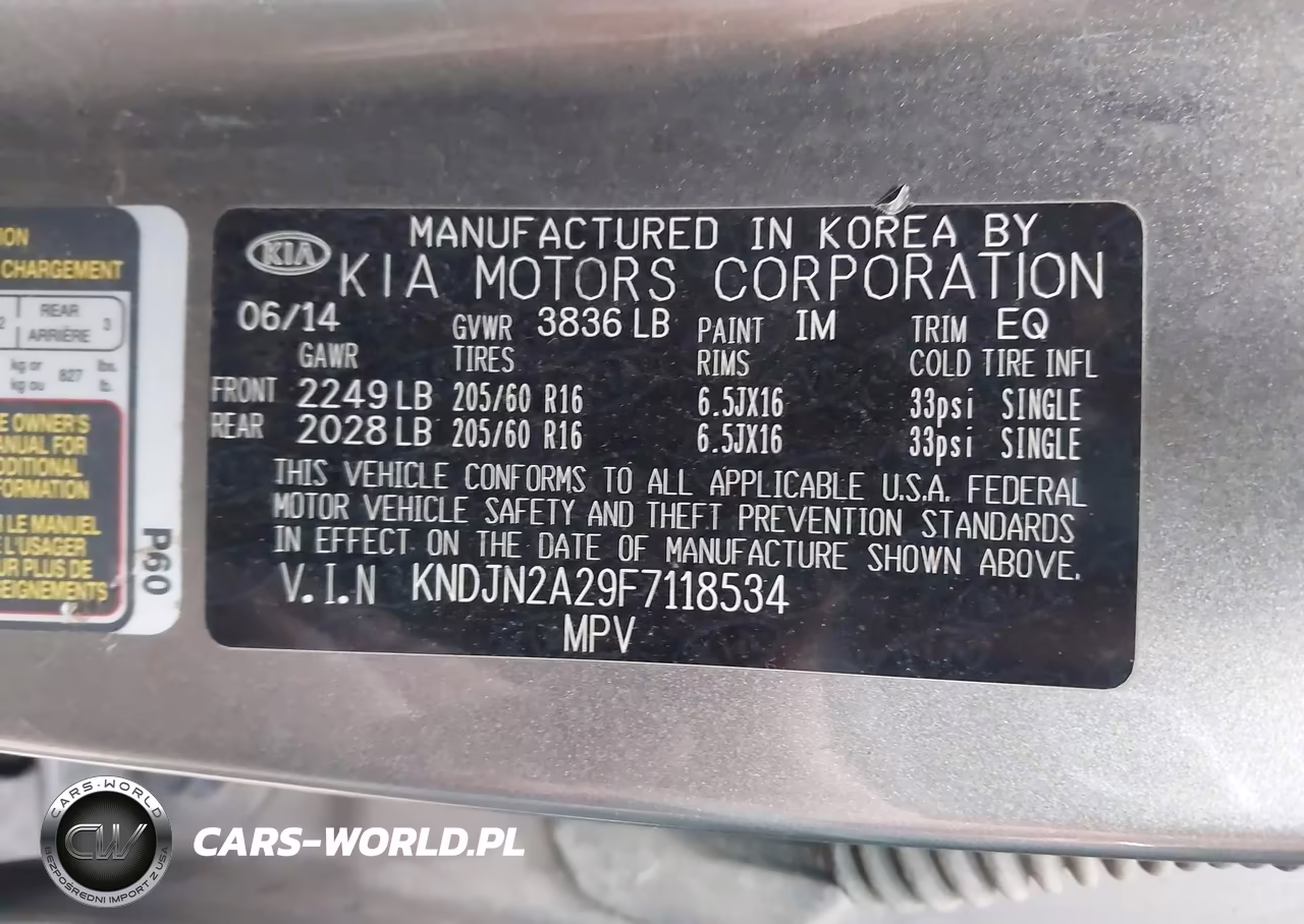 2015 Kia Soul VIN:KNDJN2A29F7118534 - 9