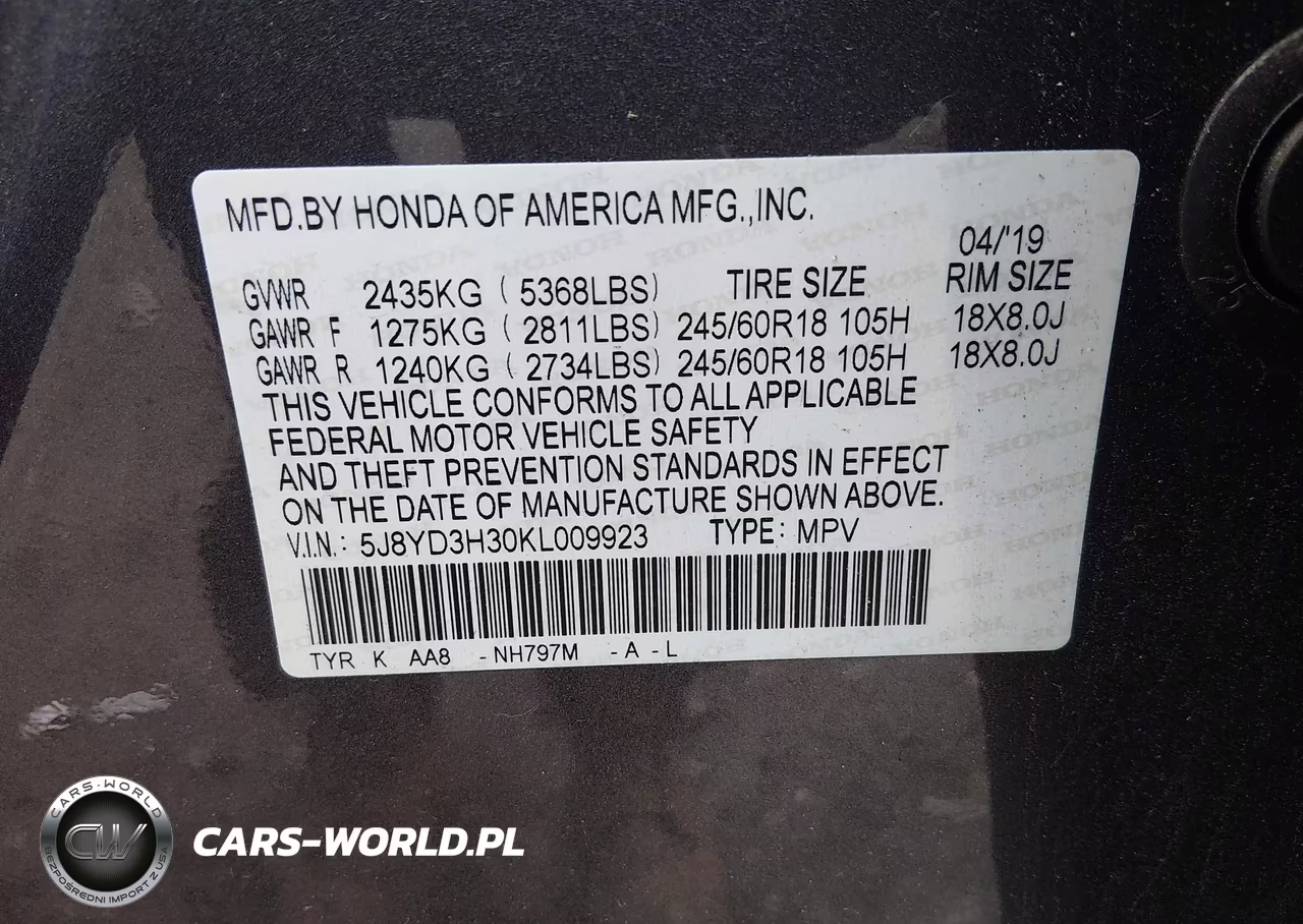 2019 Acura Mdx Standard VIN:5J8YD3H30KL009923 - 9