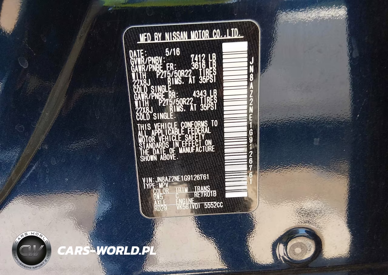 INFINITI QX80 VIN:JN8AZ2NE1G9126761 - 9