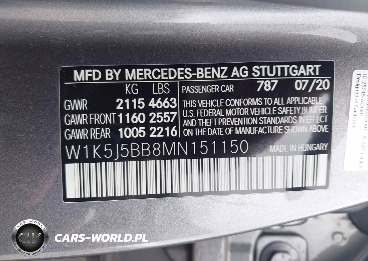 2021 Mercedes-Benz Amg Cla 35 4Matic VIN:W1K5J5BB8MN151150 - 9