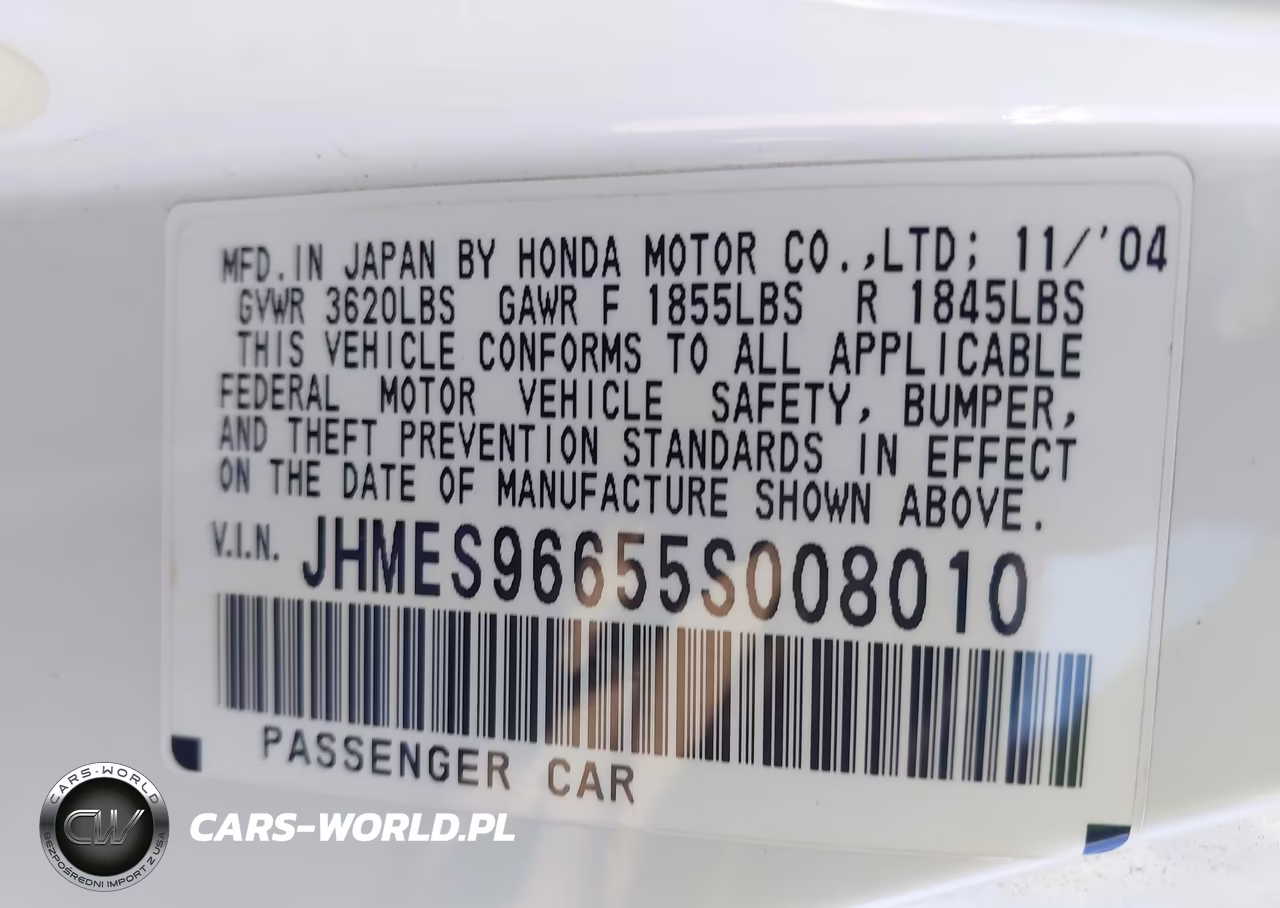 2005 Honda Civic Hybrid VIN:JHMES96655S008010 - 9