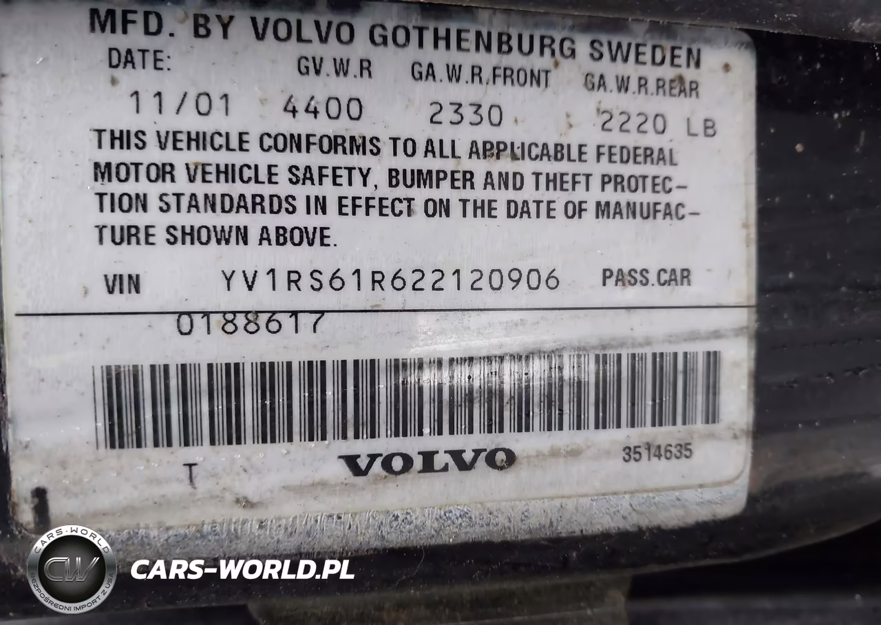 2002 Volvo S60 2.4 VIN:YV1RS61R622120906 - 9