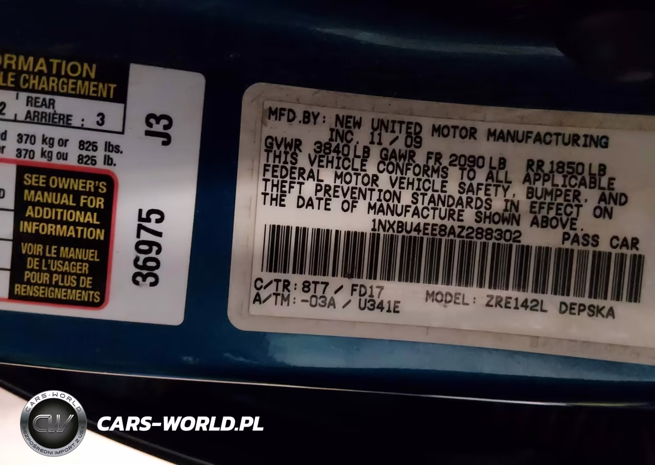 2010 Toyota Corolla S VIN:1NXBU4EE8AZ288302 - 9