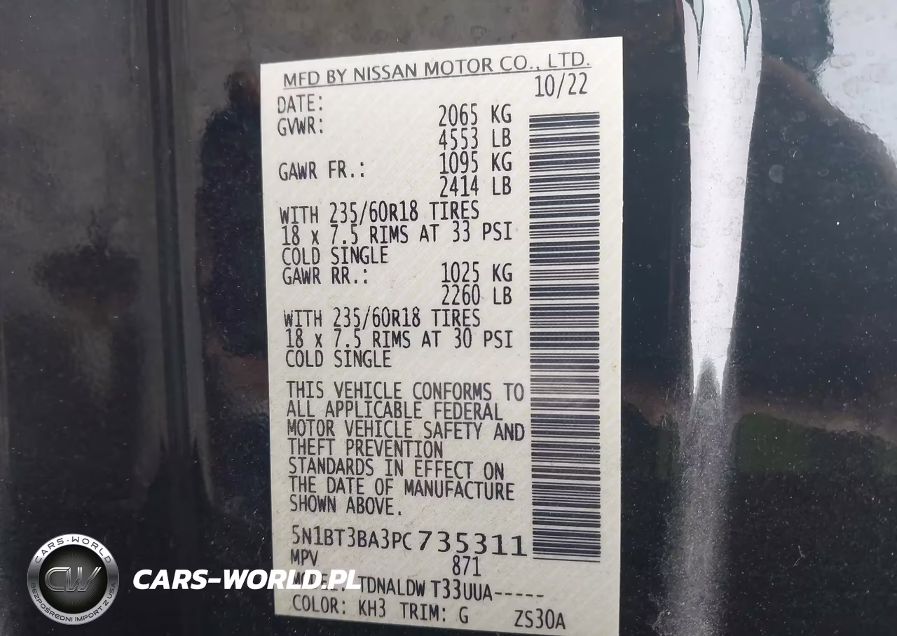 2023 Nissan Rogue Sv Fwd VIN:5N1BT3BA3PC735311 - 9
