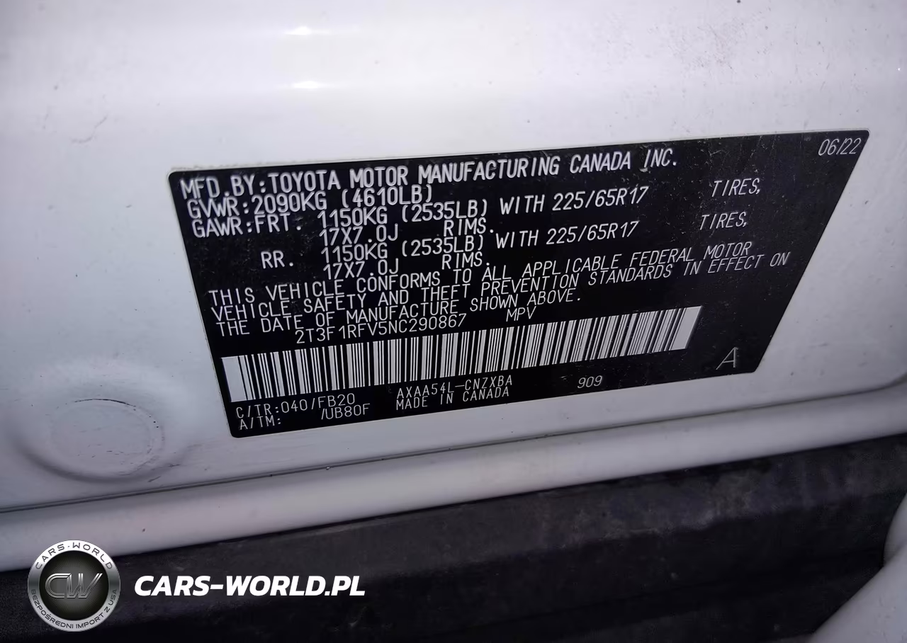 2022 Toyota Rav4 Le VIN:2T3F1RFV5NC290867 - 9