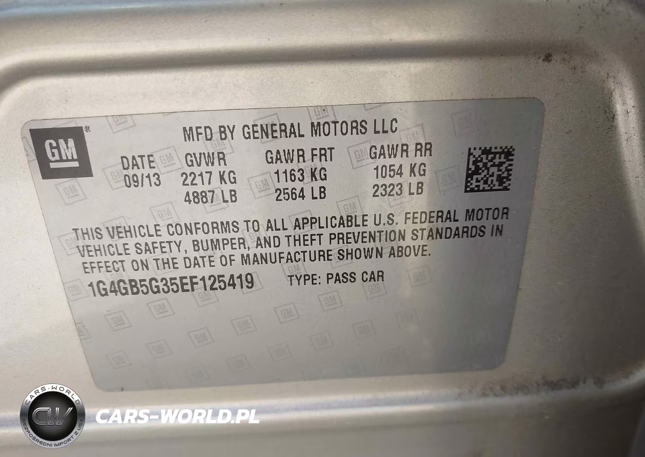 2014 Buick Lacrosse Leather Group VIN:1G4GB5G35EF125419 - 9