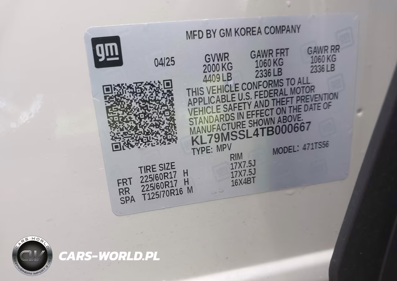 2026 Chevrolet Trailblazer Awd Activ VIN:KL79MSSL4TB000667 - 9