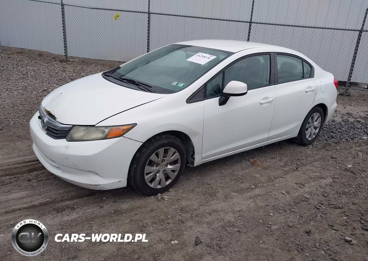 2012 Honda Civic Lx VIN:2HGFB2F52CH306167 - 2