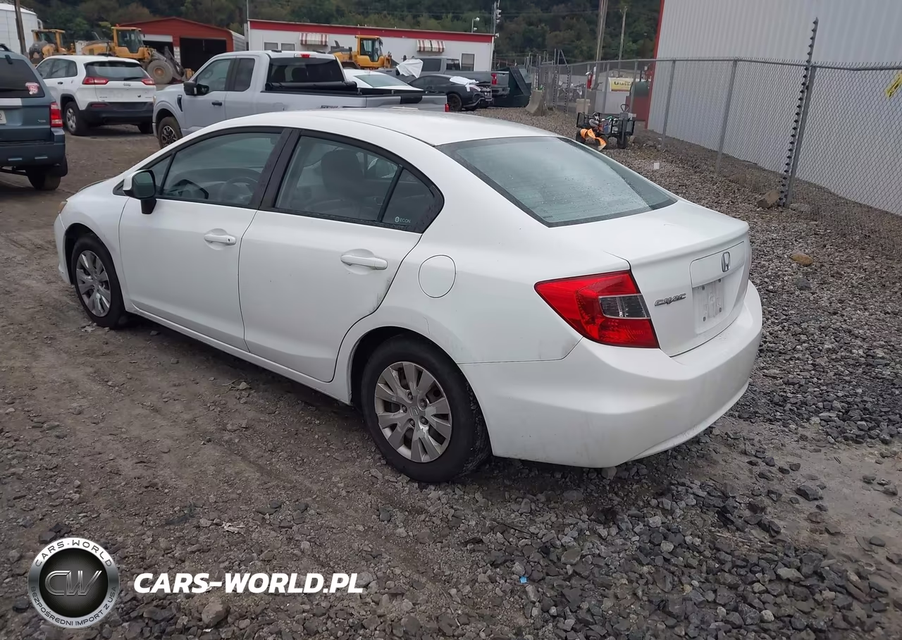 2012 Honda Civic Lx VIN:2HGFB2F52CH306167 - 3