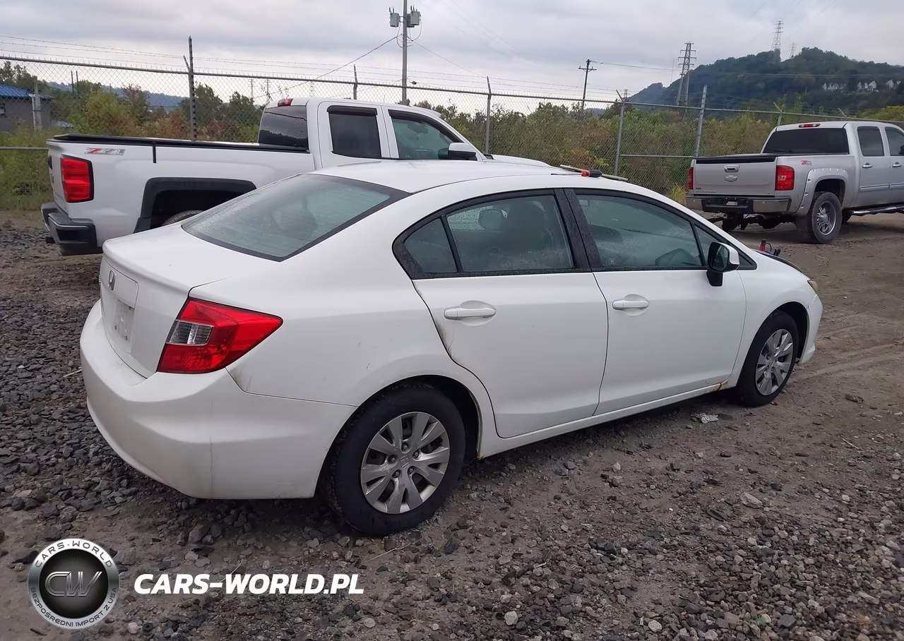 2012 Honda Civic Lx VIN:2HGFB2F52CH306167 - 4