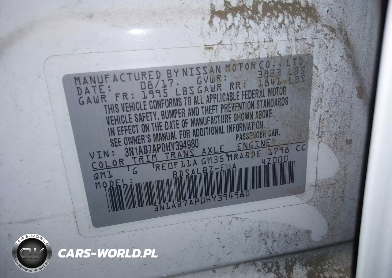 2017 Nissan Sentra S VIN:3N1AB7AP0HY394980 - 9