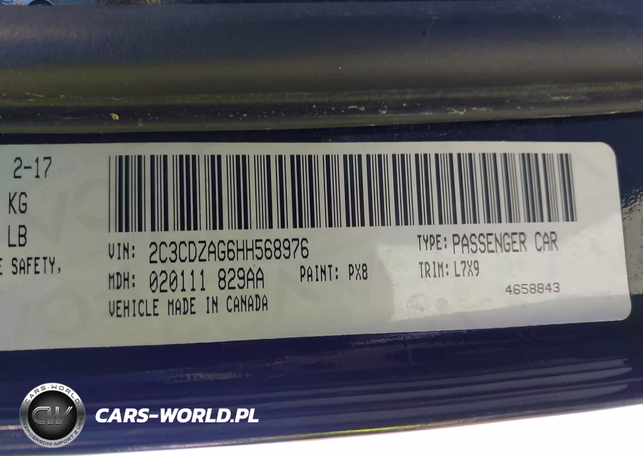 2017 Dodge Challenger Sxt VIN:2C3CDZAG6HH568976 - 9