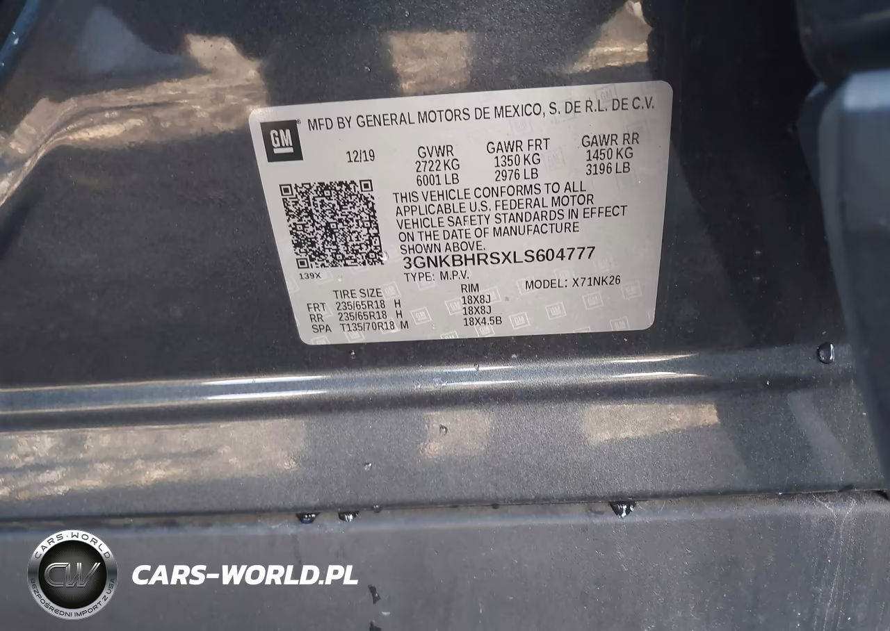 2020 Chevrolet Blazer Awd 2Lt VIN:3GNKBHRSXLS604777 - 9