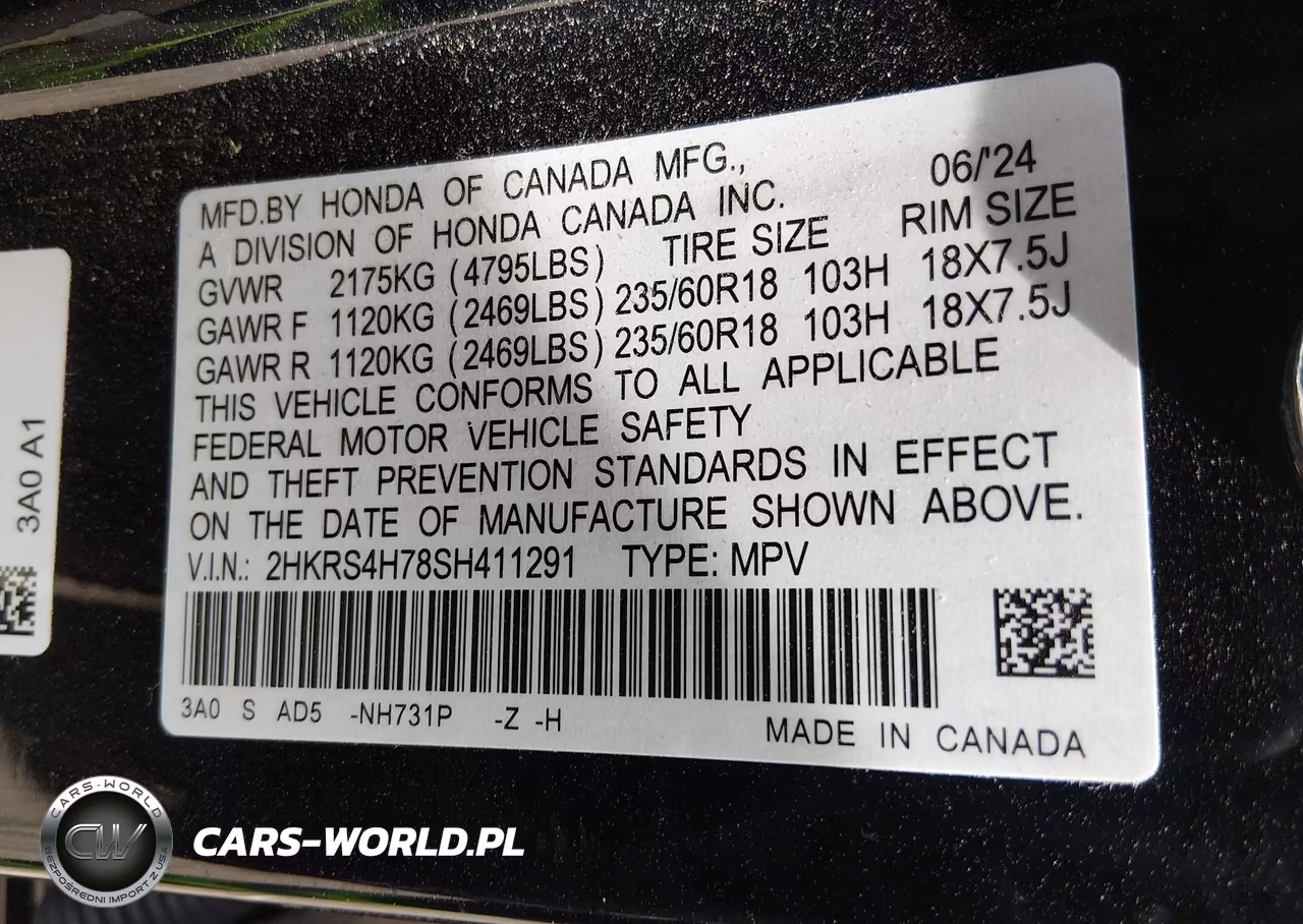 2025 Honda Cr-V Ex-L Awd VIN:2HKRS4H78SH411291 - 9