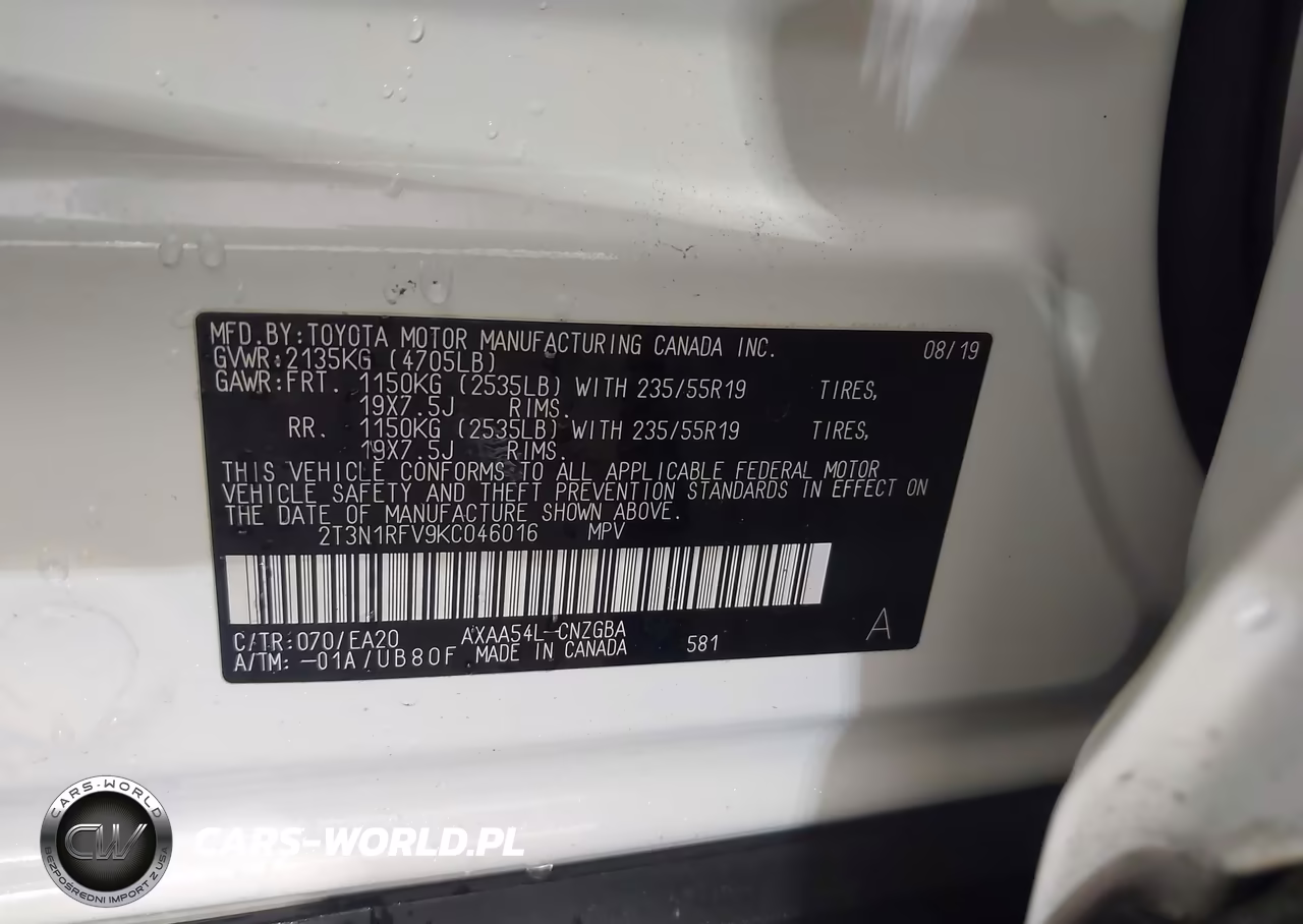 2019 Toyota Rav4 Limited VIN:2T3N1RFV9KC046016 - 9