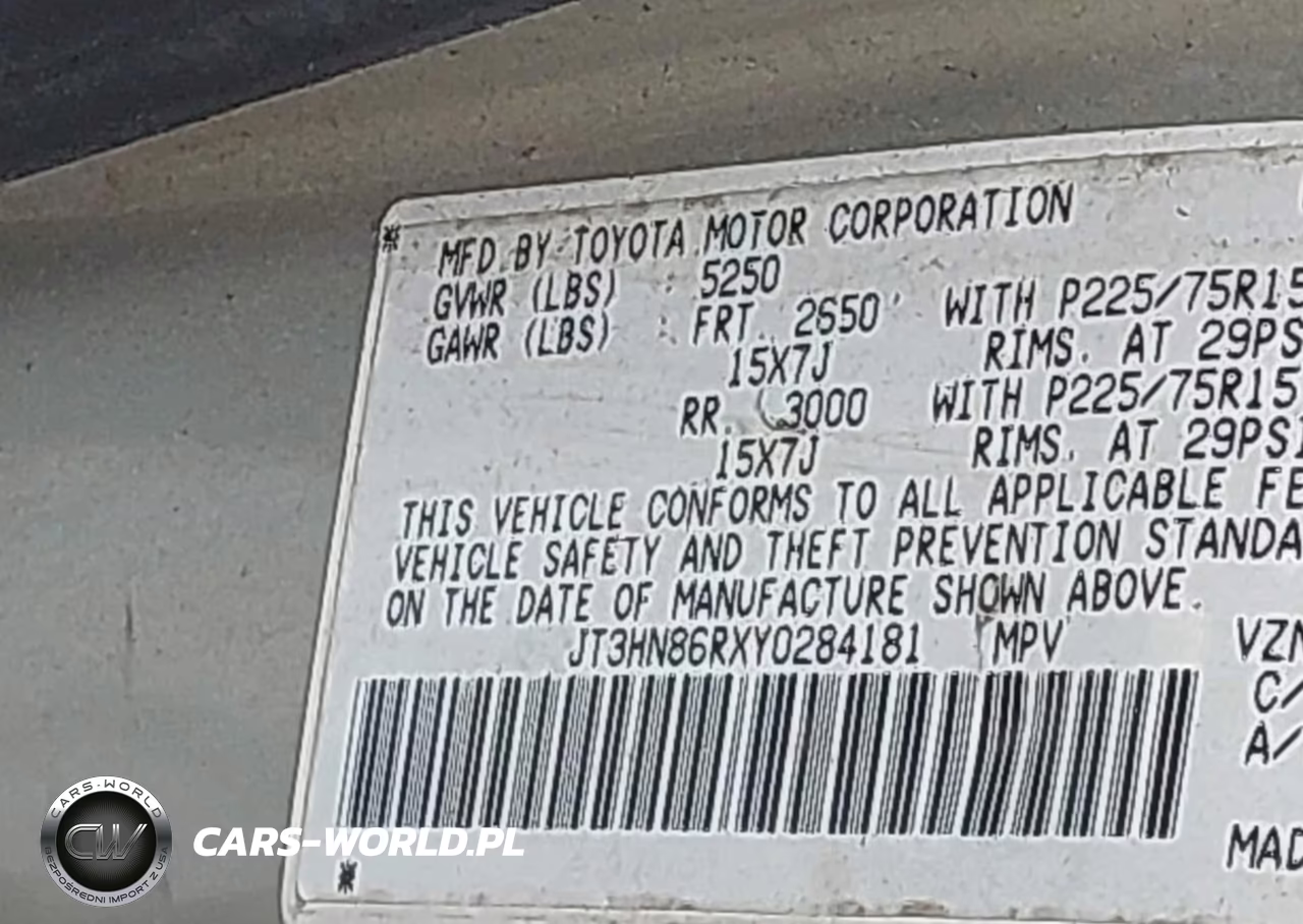 2000 Toyota 4Runner Sr5 V6 VIN:JT3HN86RXY0284181 - 9