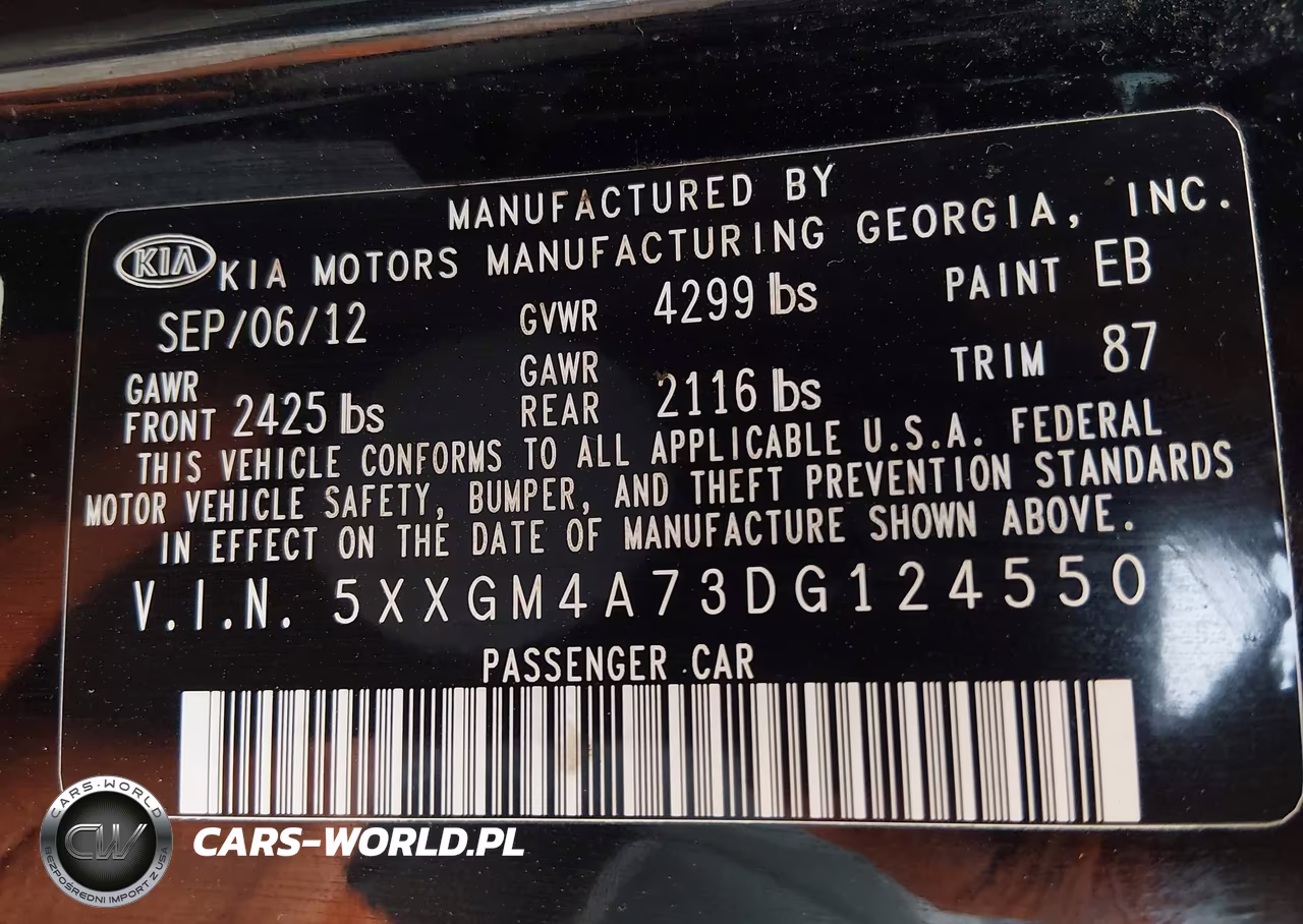 2013 Kia Optima Lx VIN:5XXGM4A73DG124550 - 9