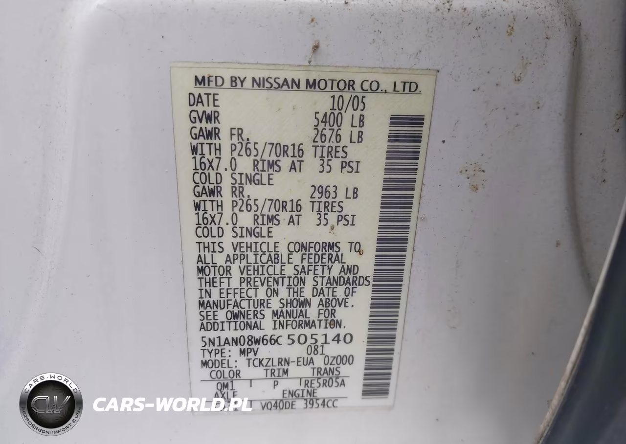 2006 Nissan Xterra S VIN:5N1AN08W66C505140 - 9
