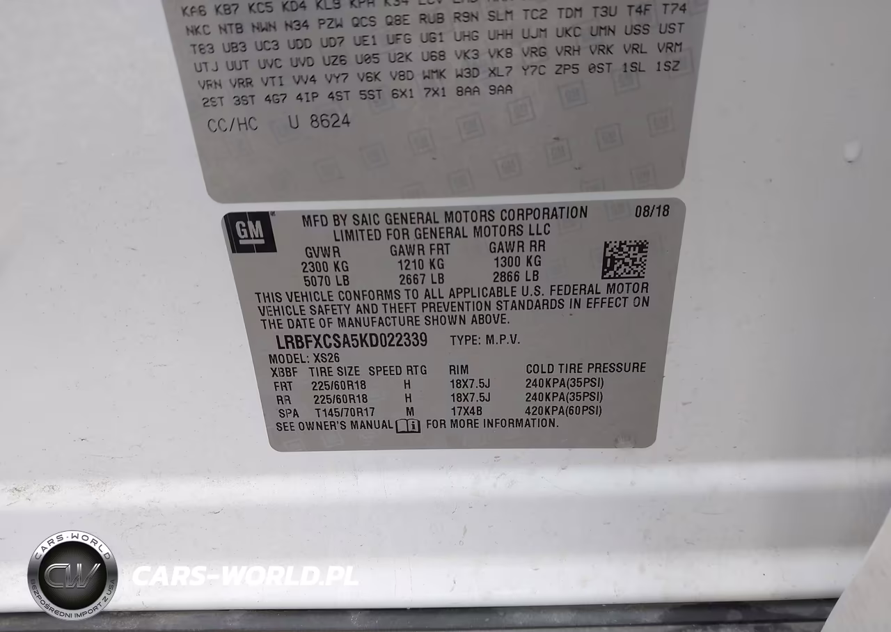 2019 Buick Envision Fwd Essence VIN:LRBFXCSA5KD022339 - 9