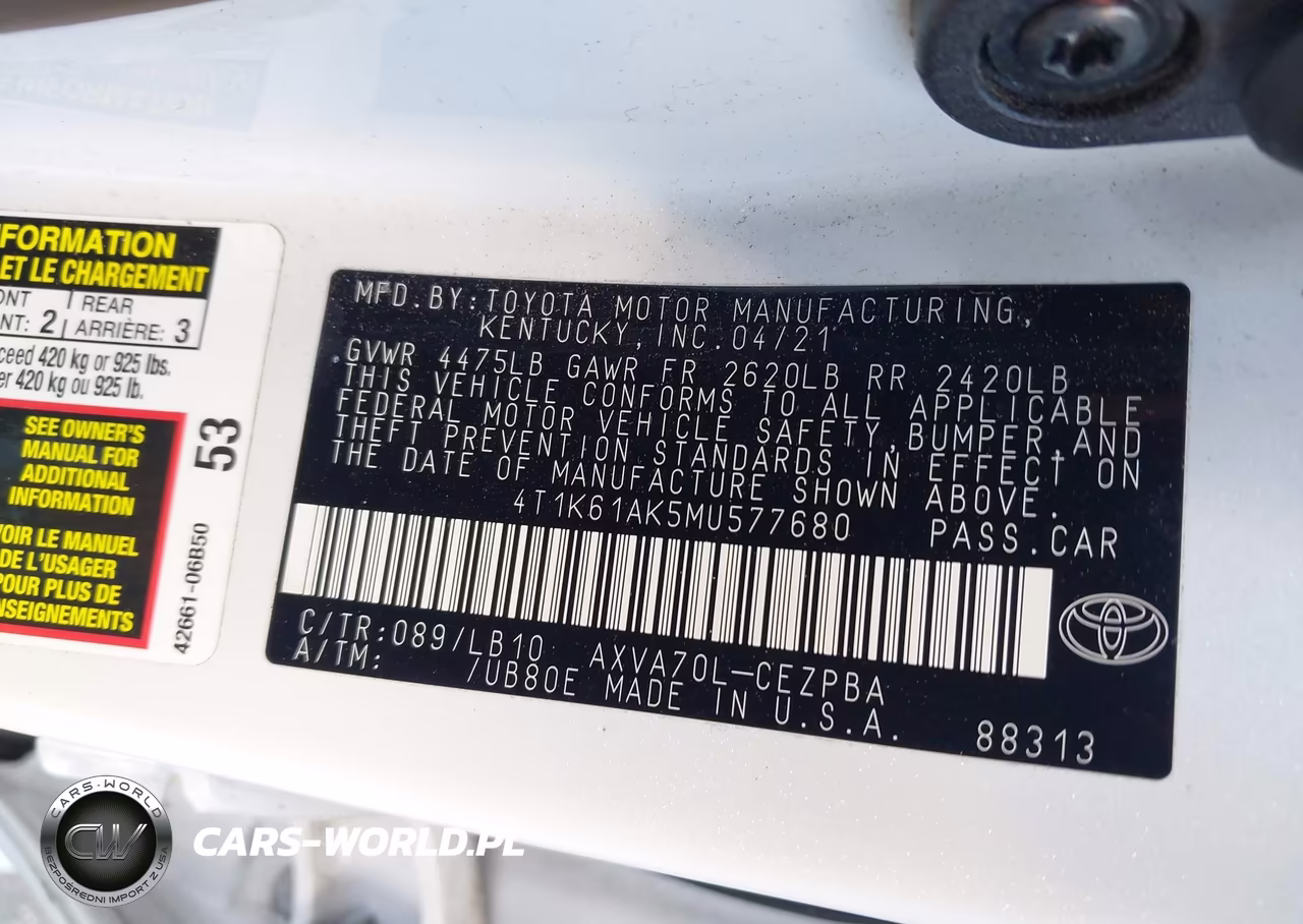 2021 Toyota Camry Xse VIN:4T1K61AK5MU577680 - 9