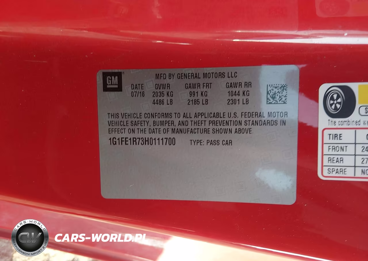 2017 Chevrolet Camaro 1Ss VIN:1G1FE1R73H0111700 - 9