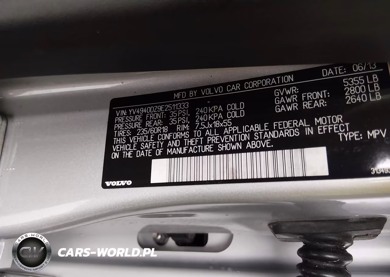 2014 Volvo Xc60 3.2 Premier Plus VIN:YV4940DZ9E2511333 - 9