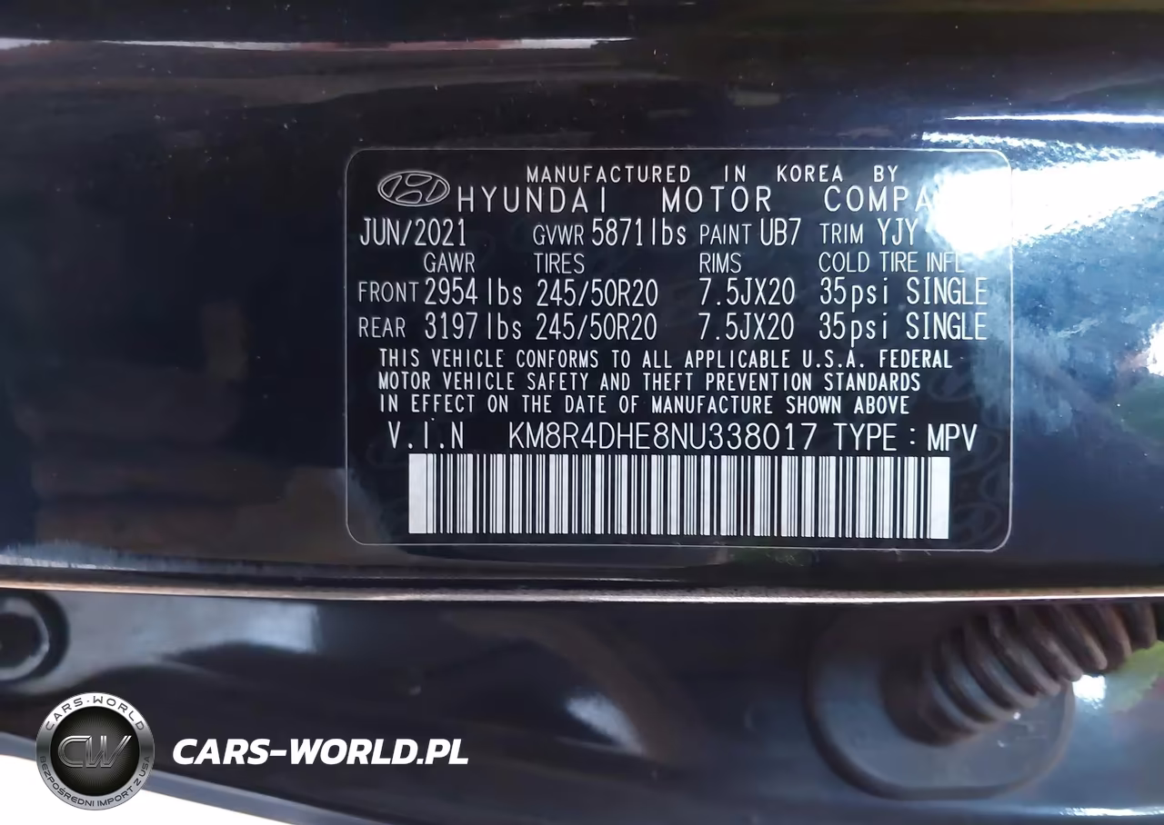 2022 Hyundai Palisade Sel VIN:KM8R4DHE8NU338017 - 9