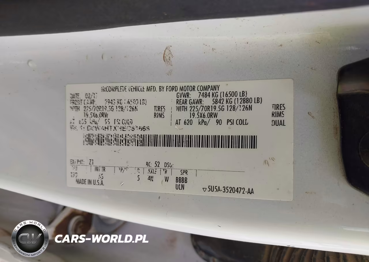 2017 Ford F-450 Chassis Xl VIN:1FD0W4HTXHEC61666 - 8